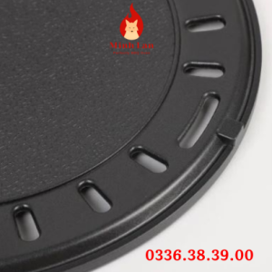 vỉ nướng gang hoa hướng dương trơn đặc